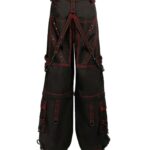 Red Rebellion Techwear Pants back