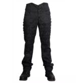Men’s Black Brocade Gothic Pants