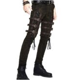 Men’s Gothic Strap Buckle Pants