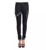 X-Gothic Chain Detail Skinny Pants