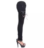 X-Gothic Chain Detail Skinny Pants - Image 2