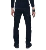 Men’s Gothic Zipper Chain Pants - Image 2