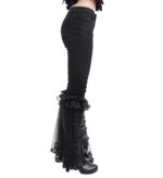 Lace Flare Gothic Skinny Pants - Image 2
