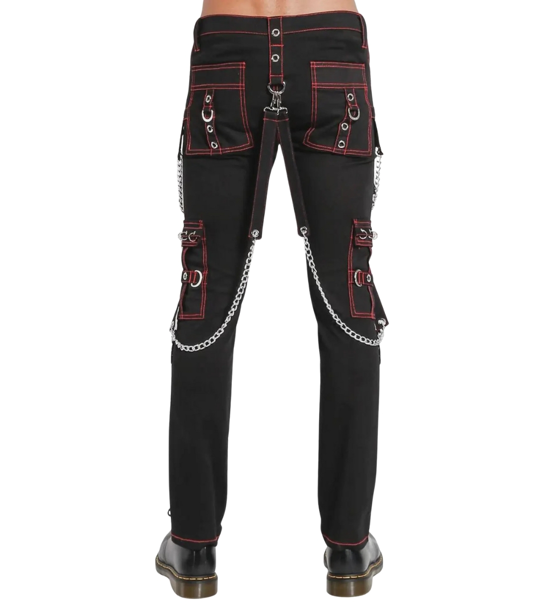 Gothic Blackout Chain Pant Back