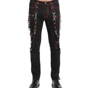 Gothic Blackout Chain Pant Front