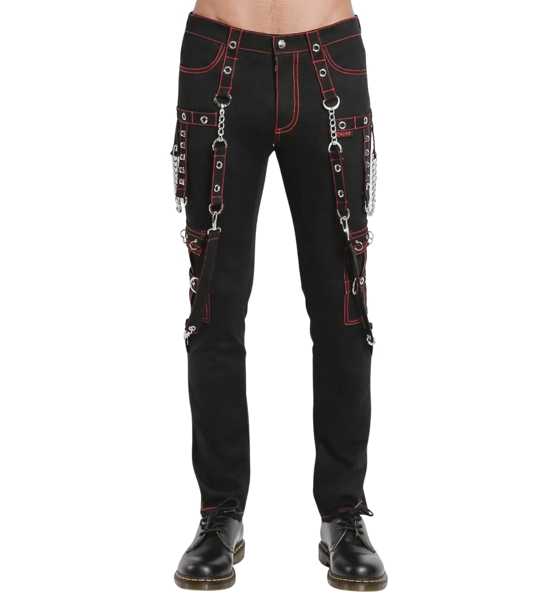 Gothic Blackout Chain Pant Front