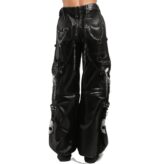 X-Gothic Skull Print Wide-Leg Pants - Image 2