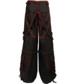 X-Gothic Red Stitch Gothic Cargo Pants - Image 2