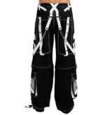 Men’s Gothic White Skull Pants - Image 2