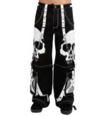 Men’s Gothic White Skull Pants