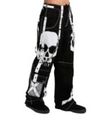 Men’s Gothic White Skull Pants - Image 3