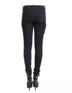 Back view of X GOTHIC women gothic streetwear skinny pants
